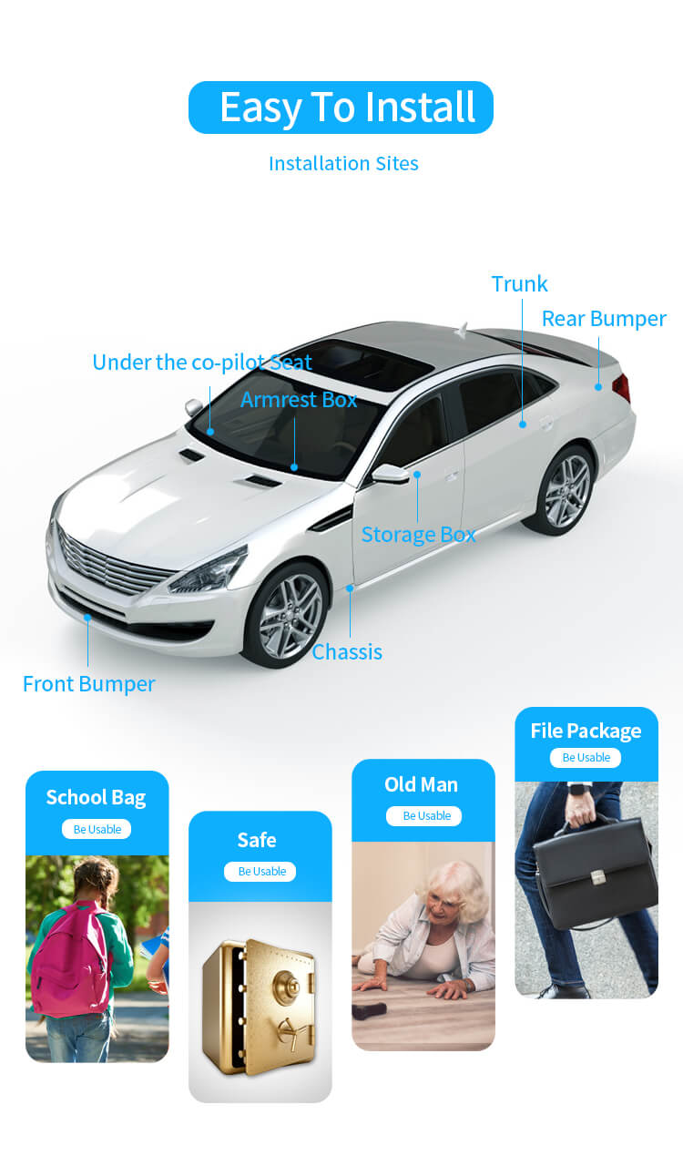 4G Long-Life GPS Tracker - 3 Year Battery, Non-Rechargeable Compact, Waterproof, Internal Magnet