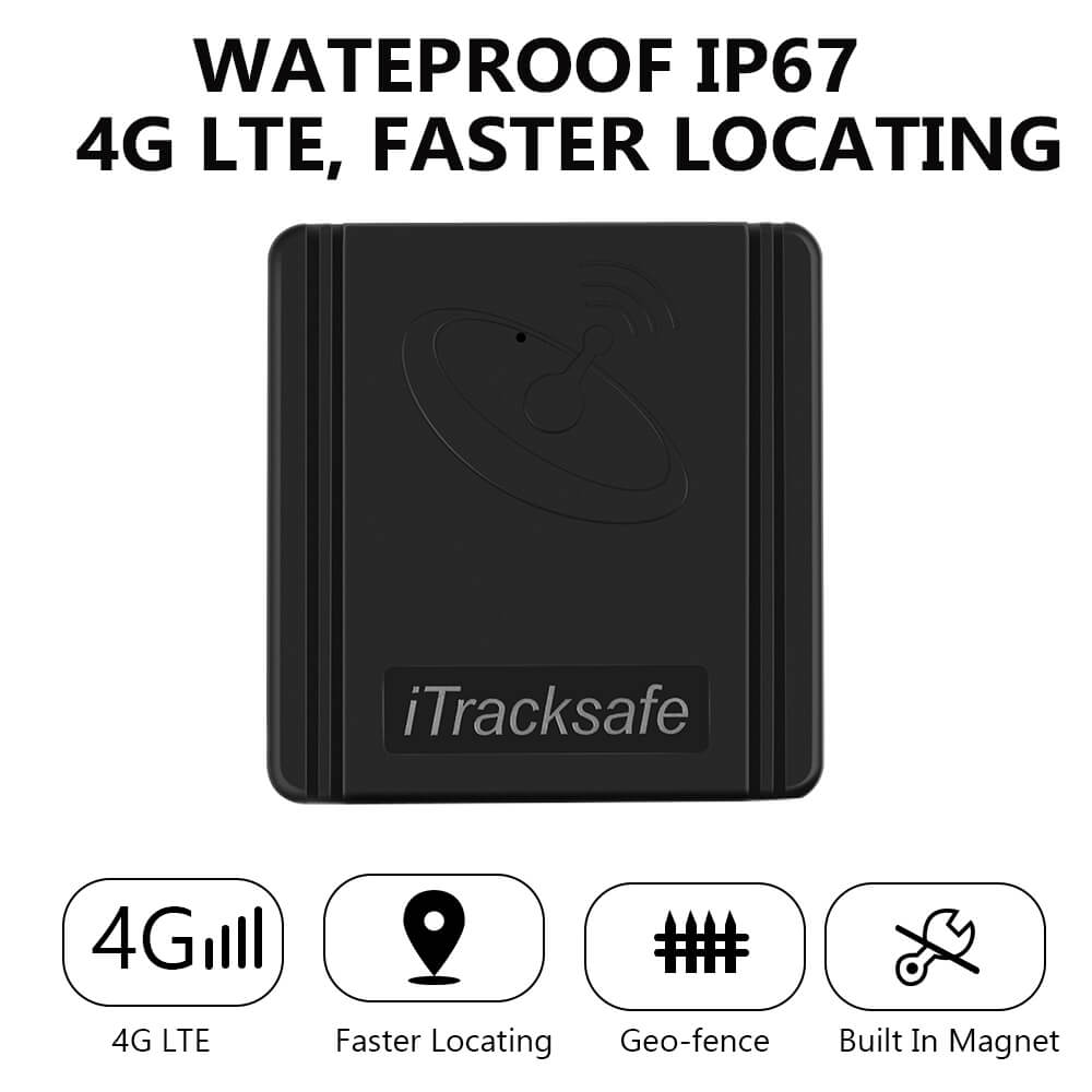 AS4 4G Real Time GPS Asset Tracker Compact, Waterproof, Internal Magnet