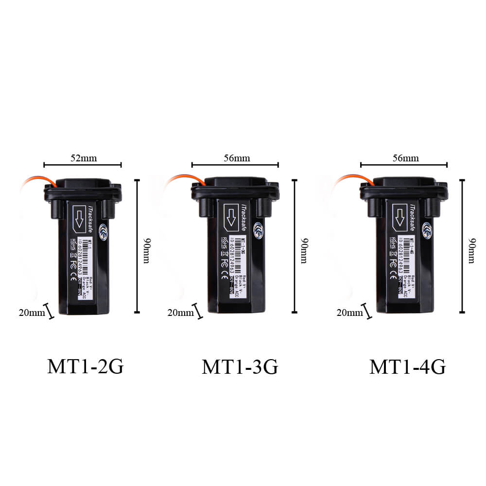 MT1 Waterproof GPS Tracker with Advanced Features and Free Tracking Platform