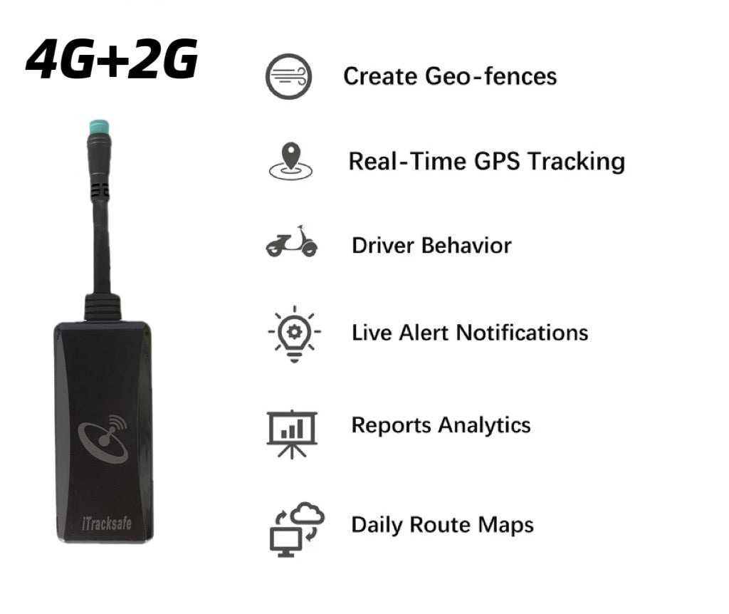 MT22A Dual-Server Data Transmission GPS Tracker for Vehicles 4G LTE Car GPS Tracking Device, Unlimited Distance, Small Real time Mini, No Subscription Needed