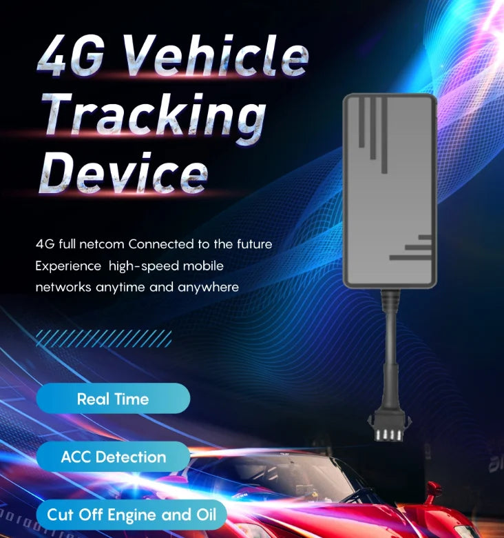 GPS Tracker for Vehicles 4G LTE Car GPS Tracking Device, Unlimited Distance, Small  Real time Mini, No Subscription Needed