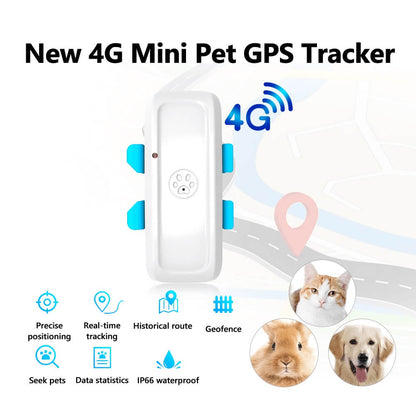 Rastreador GPS 4G para dueños de mascotas para monitorear la ubicación de sus animales con facilidad